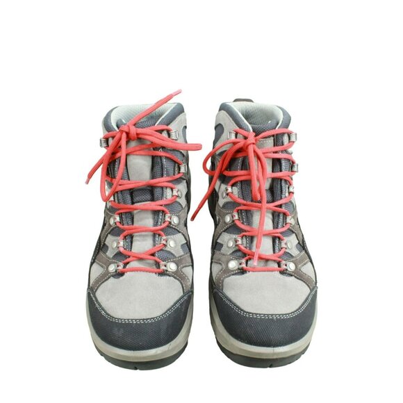 LL Bean Gray Leather Lace Up Gore-Tex Vibram Sole Hiking Boots Size 11.5 M - Picture 3 of 10